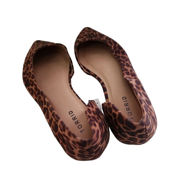 Torrid NWT D'Orsay Leopard Flat Mobwife Size 8W - Picture 4 of 8